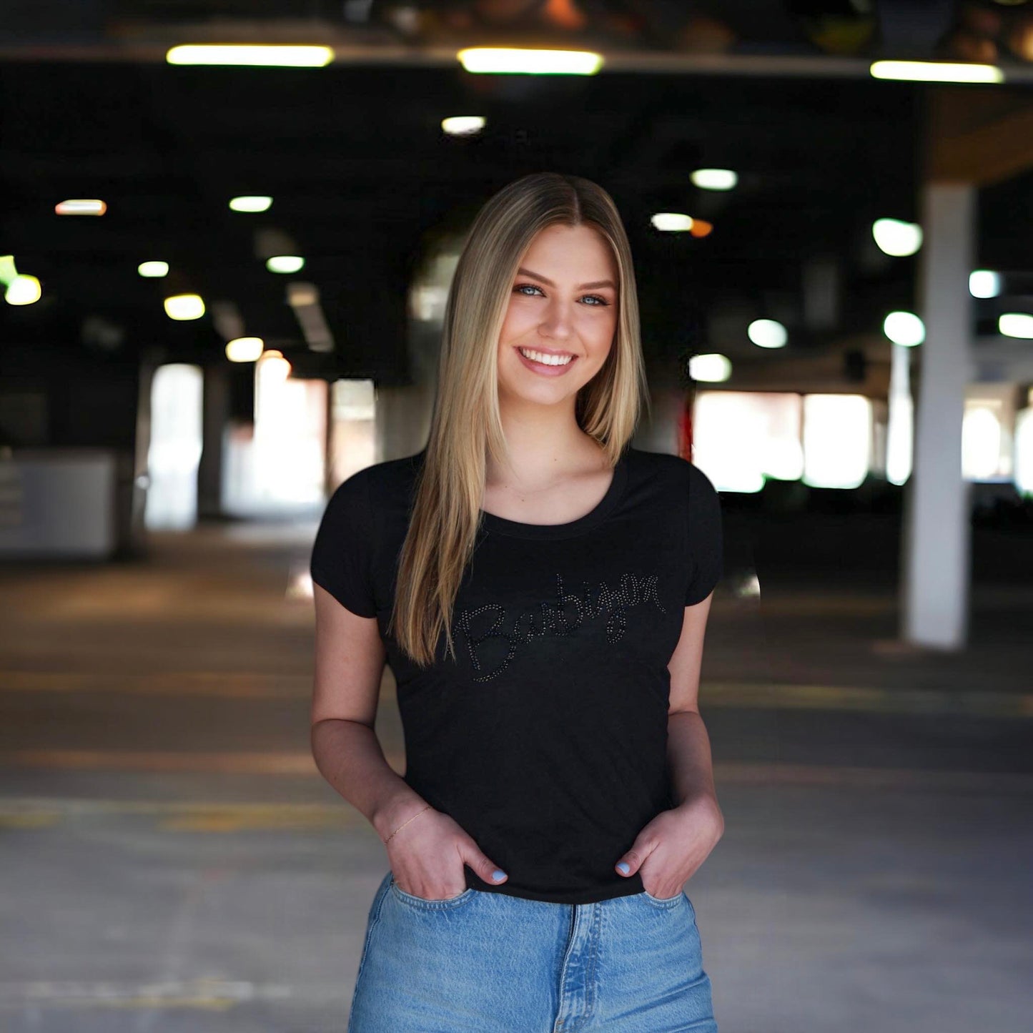 Black Sparkle Tee